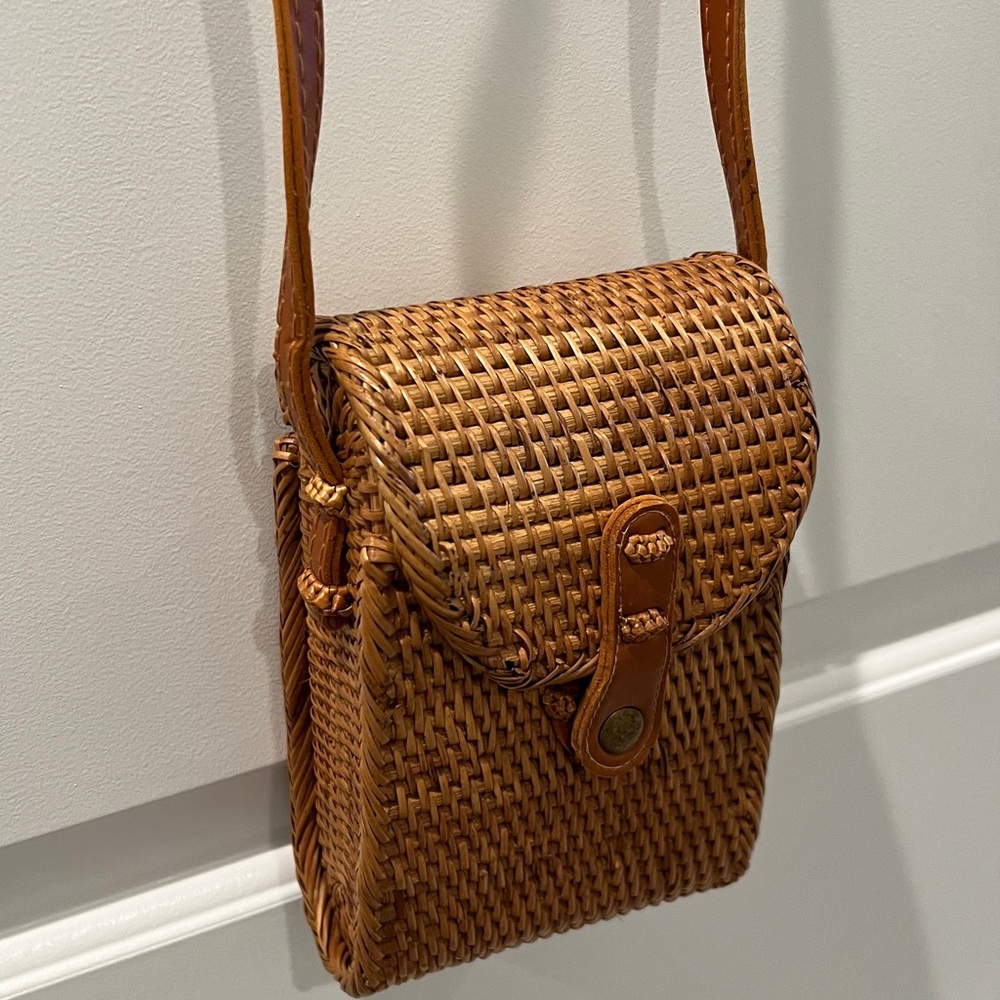 Anthropology straw bag